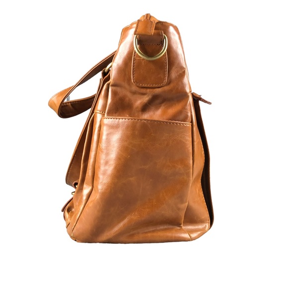 Kelly Moore Brown Tan Large Camera Bag Shoulder Tote, Briefcase, Commute - Picture 3 of 15